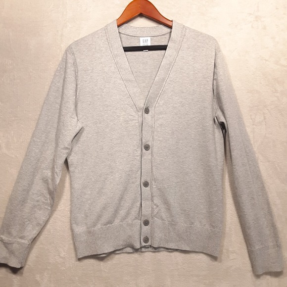 GAP Other - Gap Mens Cardigan Button Down Sweater Sz.Med./Gray Heather/Gap for Good